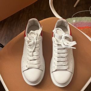 Alexander McQueens shoes size:38 (female worn) with red backing